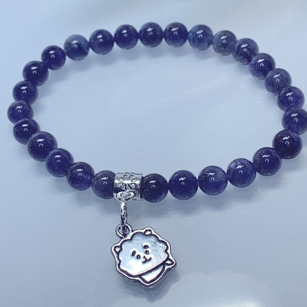 BTS JIN ( RJ ) SAGITTARIUS ZODIAC NATURAL BRACELET size 7” - Picture 2 of 6